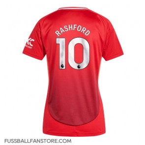 Manchester United Marcus Rashford #10 Replik Heimtrikot Damen 2024-25 Kurzarm